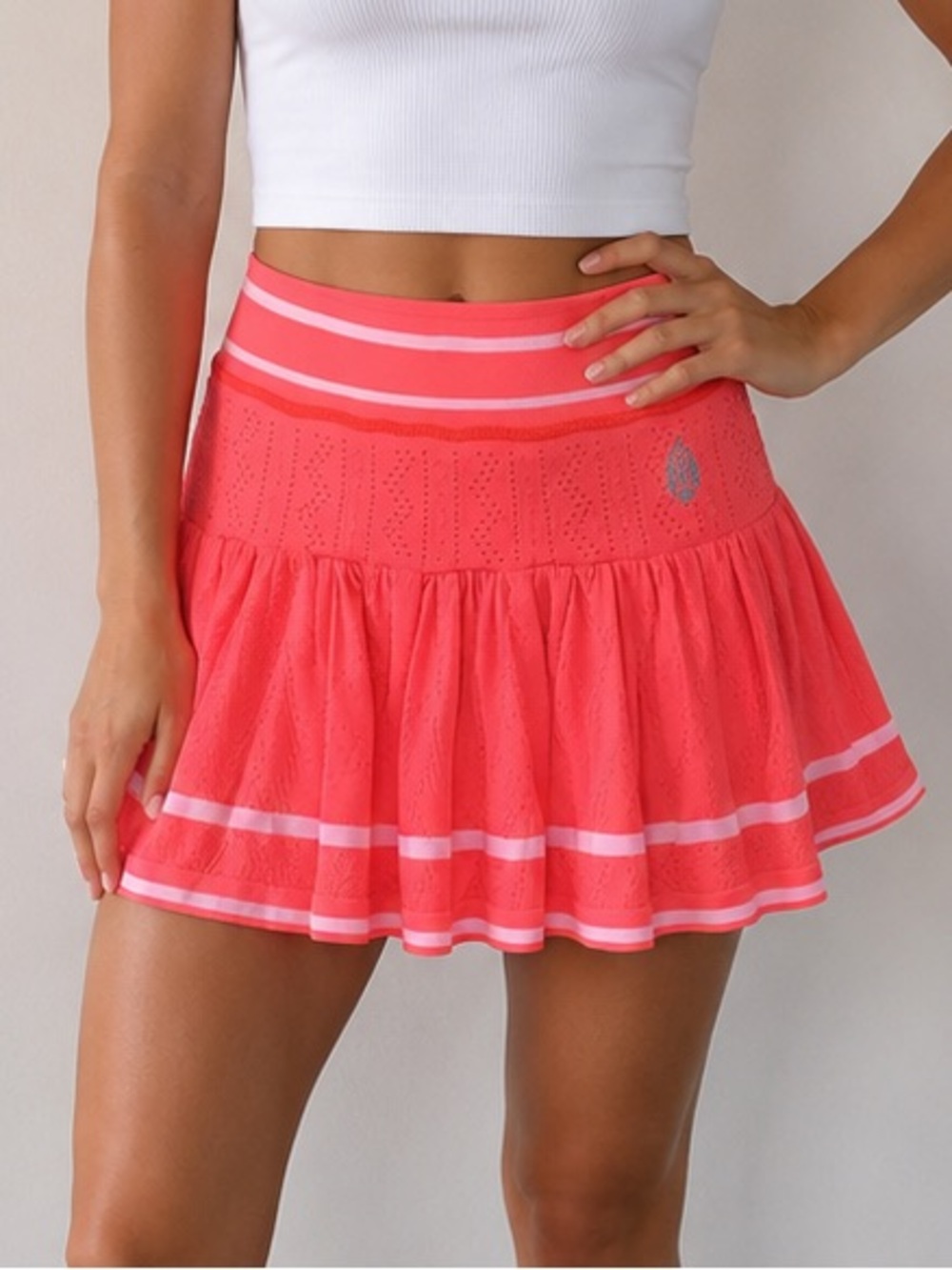Free People Movement Advantage High Rise Tennis Skirt Skort Watermelon Size XS/S